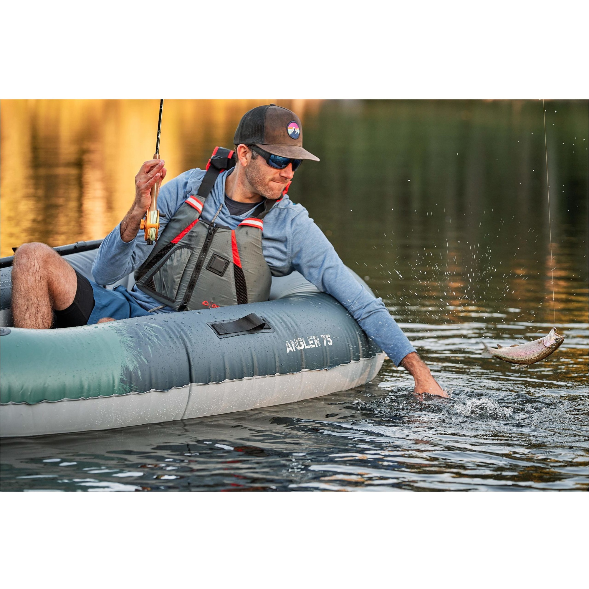2026 Aquaglide Backwoods 75 Ultraligero Kayak De Pesca Para 1 Persona Agul1 - Navy