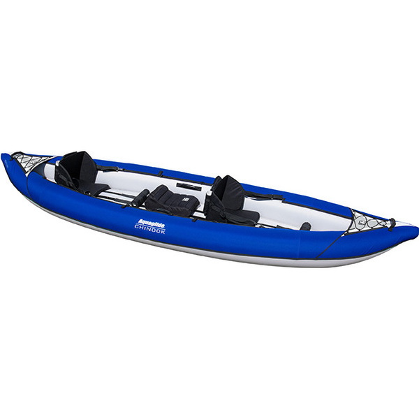 2026 Aquaglide Chinook Tandem Xl Kayak Inflable Azul Y 2 Paletas Y Bomba