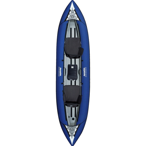 2026 Aquaglide Chinook Tandem Xl Kayak Inflable Azul Y 2 Paletas Y Bomba