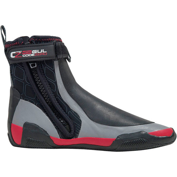 2019 Gul Cz Windward Pro Bota De Neopreno De Punta Redonda Con Cremallera De 5mm Negro / Gris Bo1279 A8