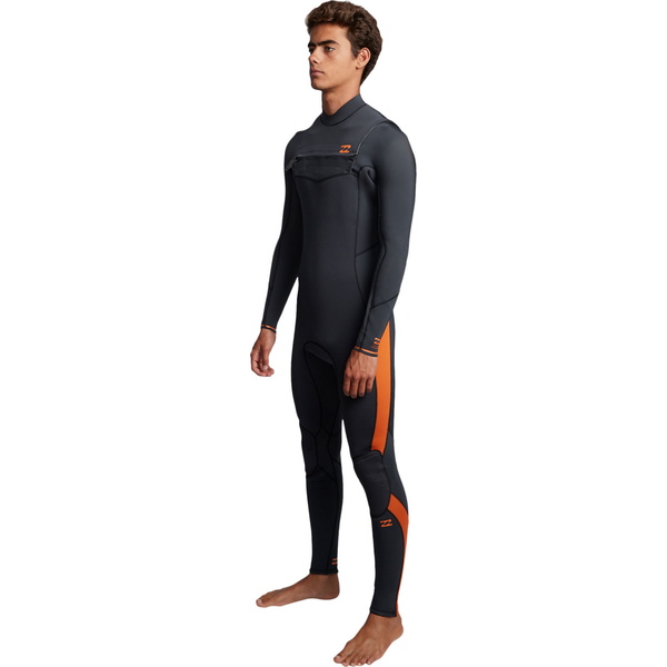 2020 Traje De Neopreno Billabong Furnace Absolute 5/4mm Chest Zip Hombre Negro Arena Q45m09