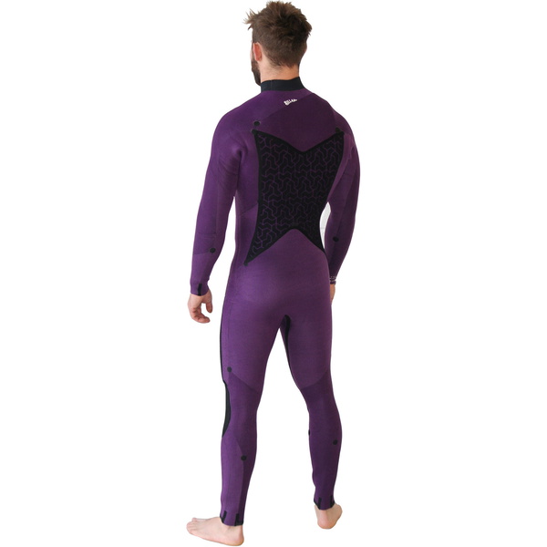 2020 Traje De Neopreno Billabong Furnace Absolute 5/4mm Chest Zip Hombre Negro Arena Q45m09