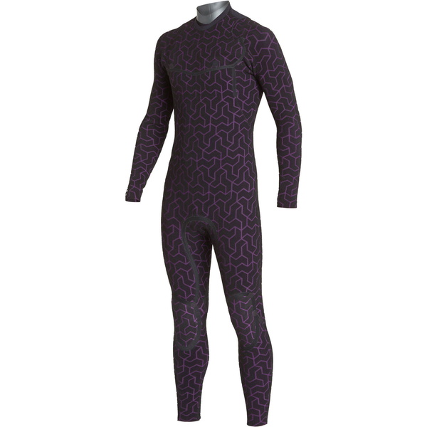 2019 Billabong Hombres Furnace Ultra 4/3mm Traje De Neopreno Con Chest Zip Negro Q44m02