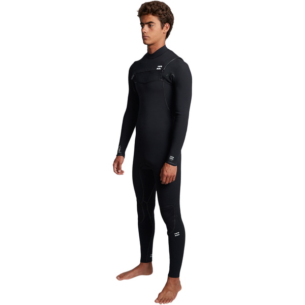 2019 Billabong Hombres Furnace Ultra 4/3mm Traje De Neopreno Con Chest Zip Negro Q44m02