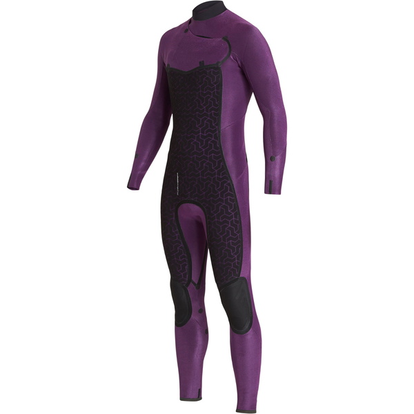 2019 Billabong Hombres Furnace Absolute 5/4mm Traje De Neopreno Con Chest Zip Negro Q45m09