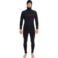 Furnace Carbon Ultra Hooded 6/5mm Chest Zip Wetsuit Black