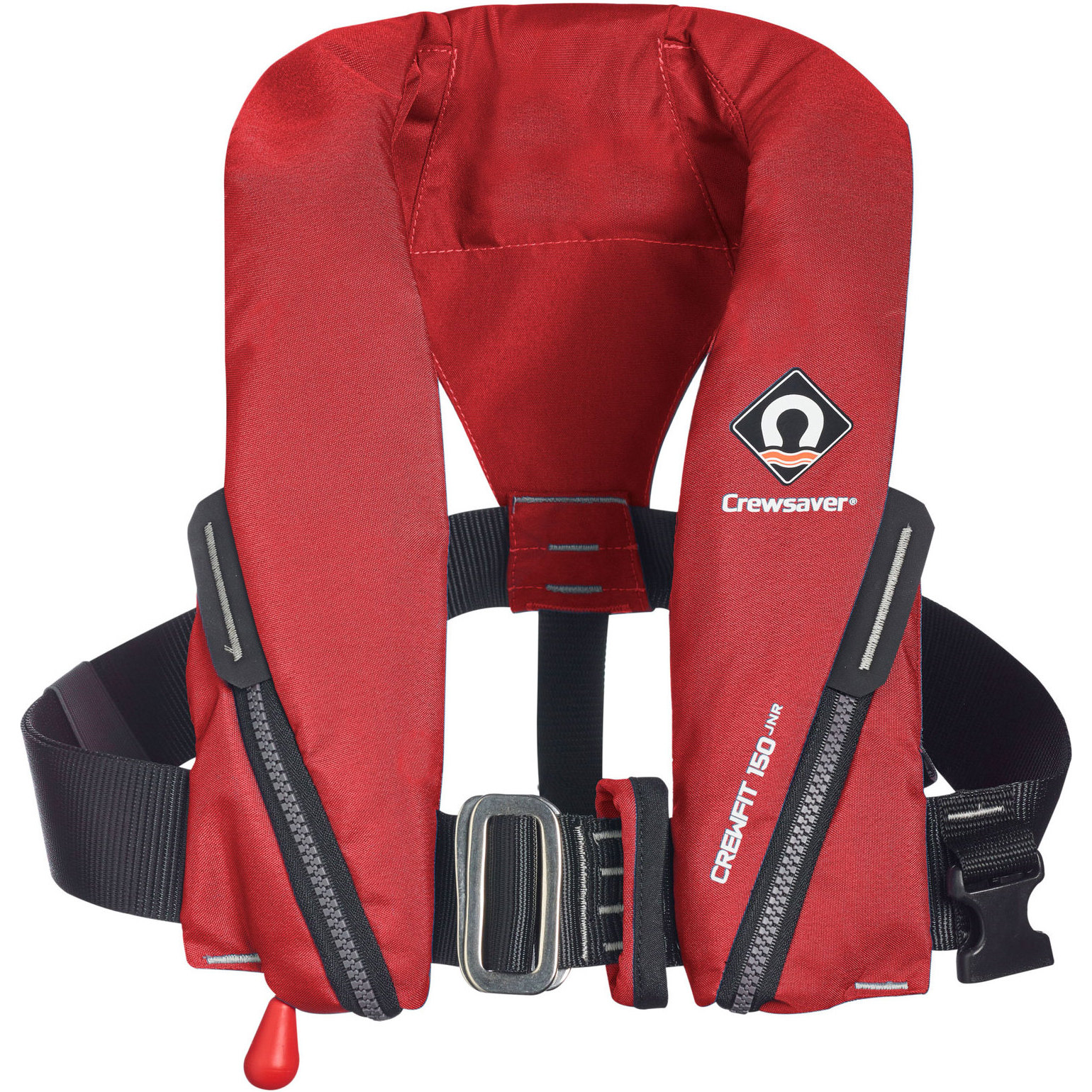 2026 Crewsaver Junior Crewfit 150N Chaleco Salvavidas Auto Con Arnés 9705RA - Red
