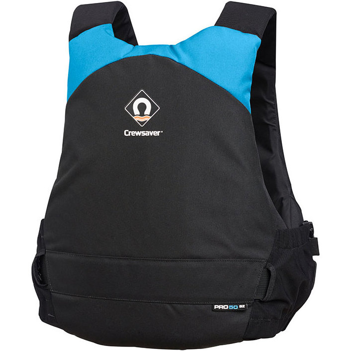 2025 Crewsaver Junior Pro 50N Ayuda A La Flotabilidad Con Cremallera Lateral Black / Azul 2620J