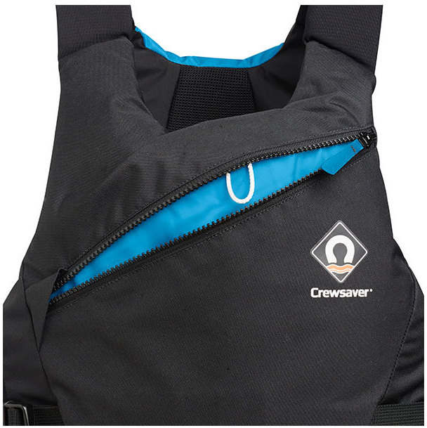 2025 Crewsaver Junior Pro 50N Ayuda A La Flotabilidad Con Cremallera Lateral Black / Azul 2620J