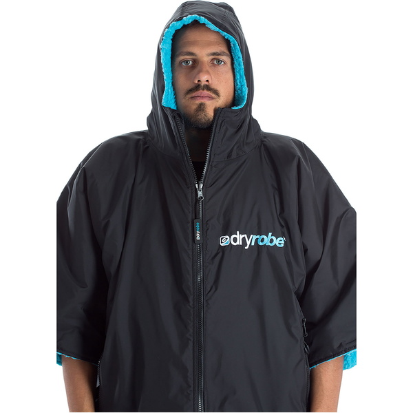 2023 Dryrobe Advance Cambio De Manga Corta Robe DR100 - Black / Azul