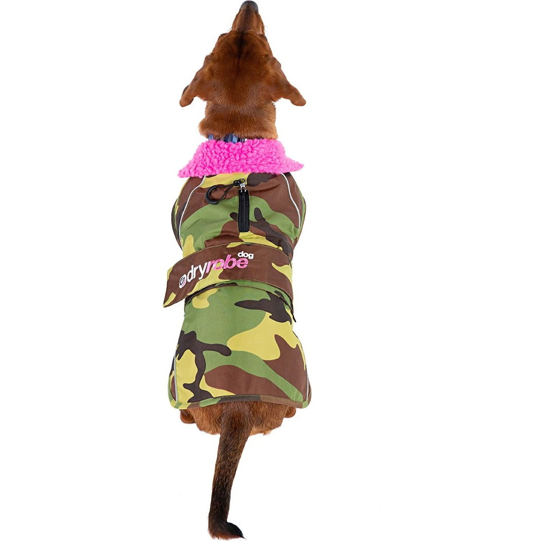 2026 Abrigo Para Perro « Dryrobe » V3DRDC - Pink / Camuflaje