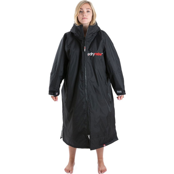 2023 Dryrobe Advance Cambio De Manga Larga Robe DR100L - Black / Gris