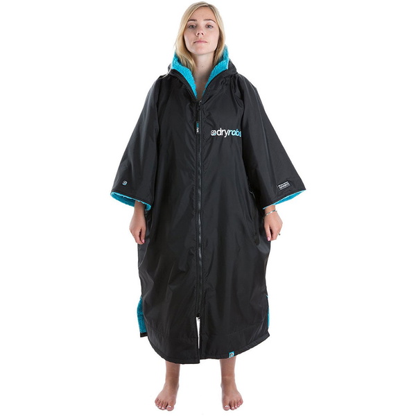 2023 Dryrobe Advance Cambio De Manga Corta Robe DR100 - Black / Azul