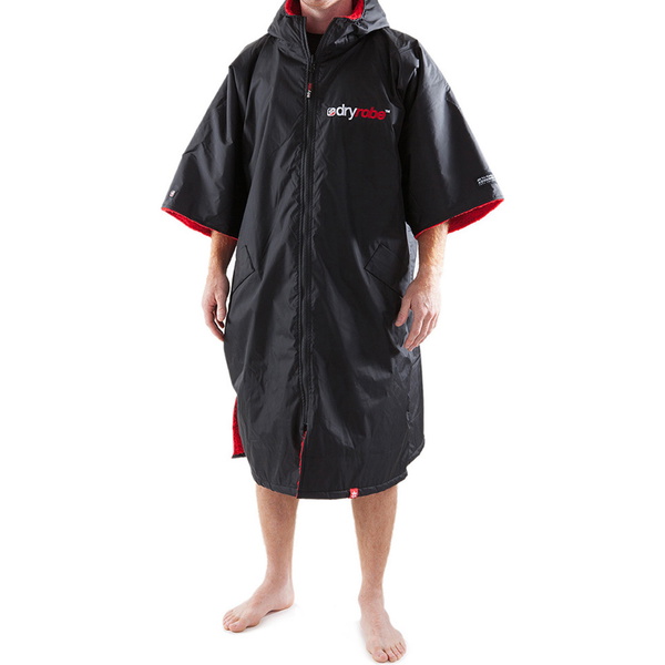 Dryrobe Advance Cambio De Manga Corta Robe DR100 - Black / Rojo