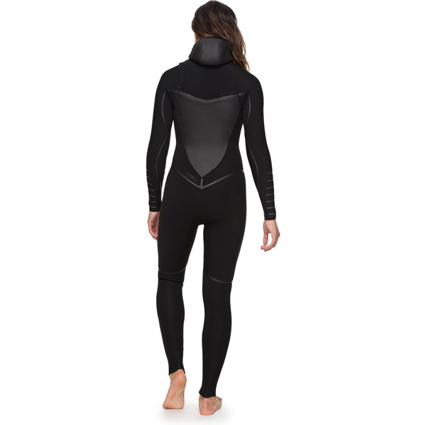 Traje De Neopreno Con Capucha Y Chest Zip Mujer Roxy Syncro Plus 5/4 5/4/3mm Negro Erjw203002
