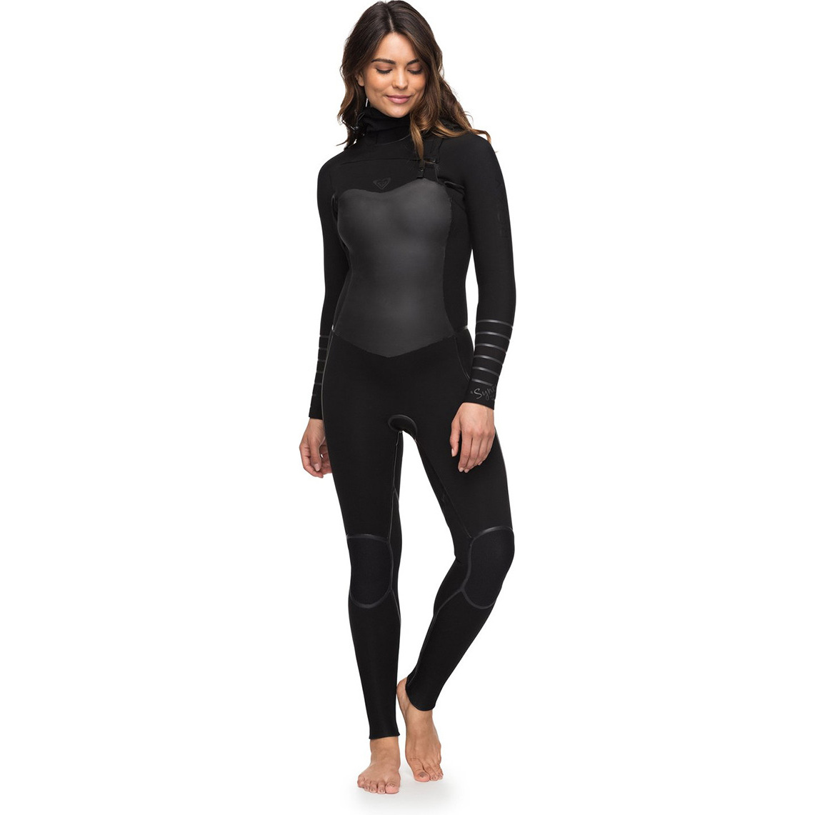 Traje De Neopreno Con Capucha Y Chest Zip Mujer Roxy Syncro Plus 5/4 5/4/3mm Negro Erjw203002