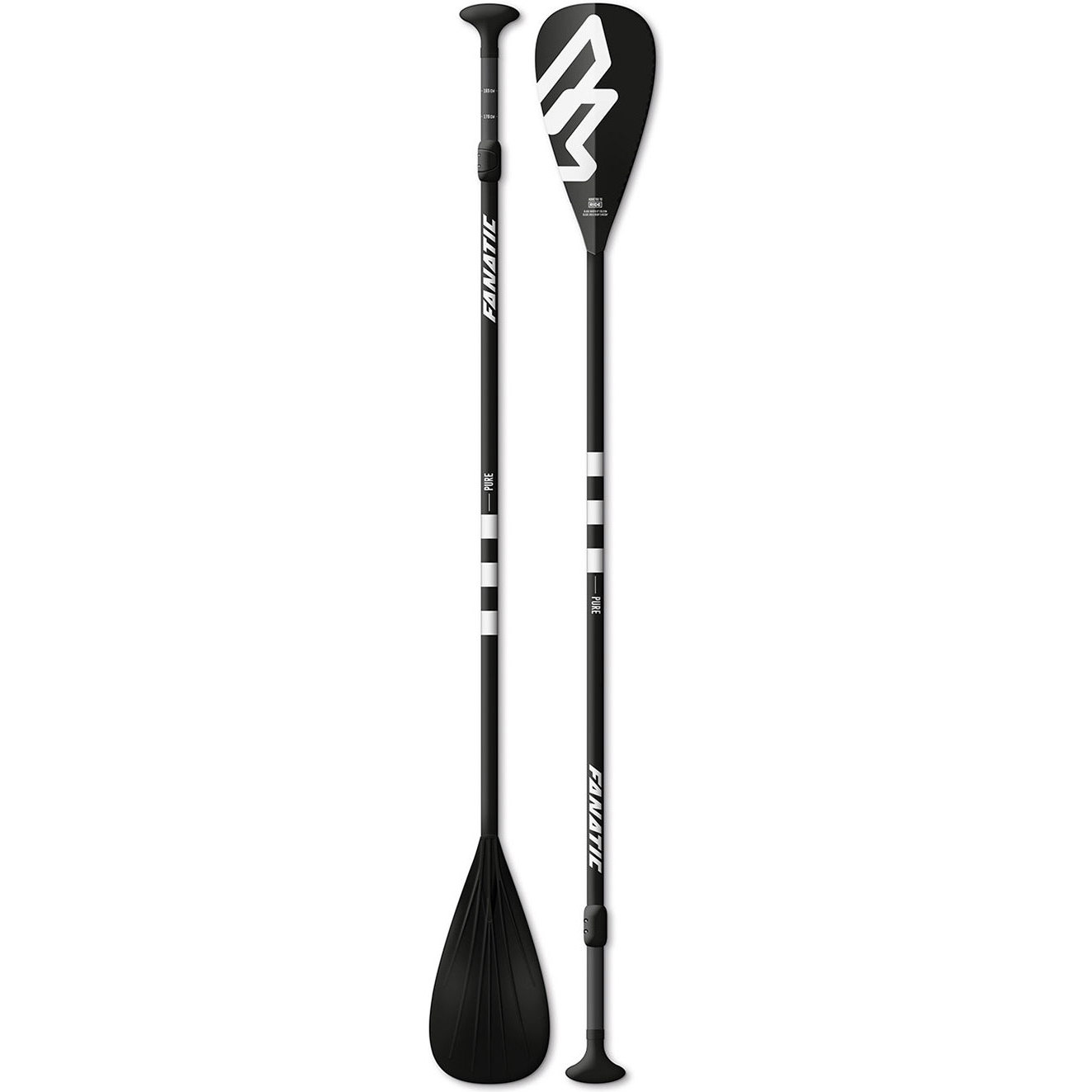 2018 Fanatic Pure Ajustable Compuesto de 3 piezas de carbono SUP Paddle 13800