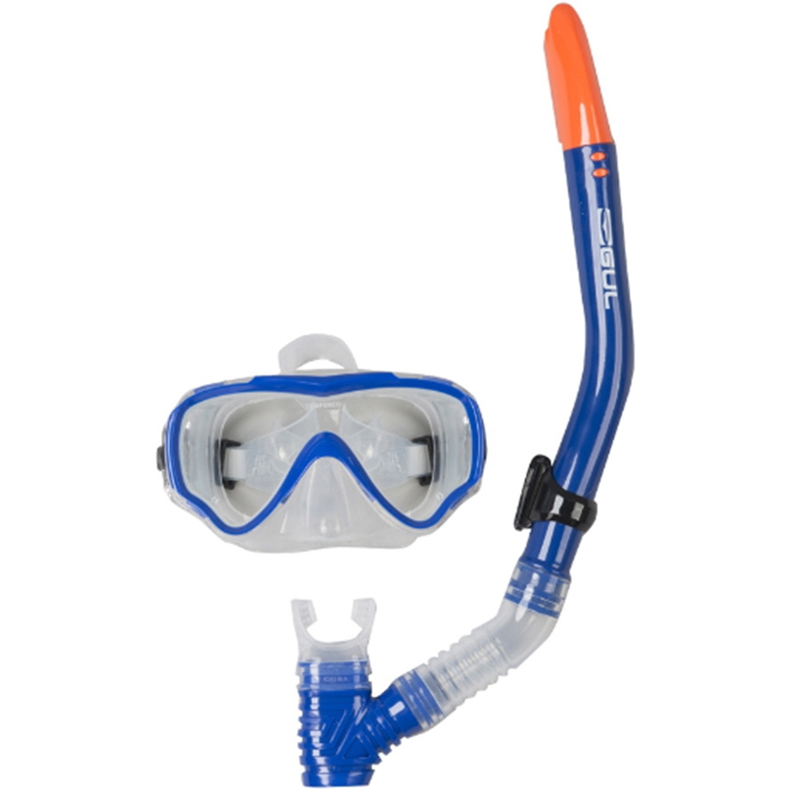 2020 Conjunto De Máscara Y Snorkel Gul Junior Tarpon En Azul / Negro Gd0002