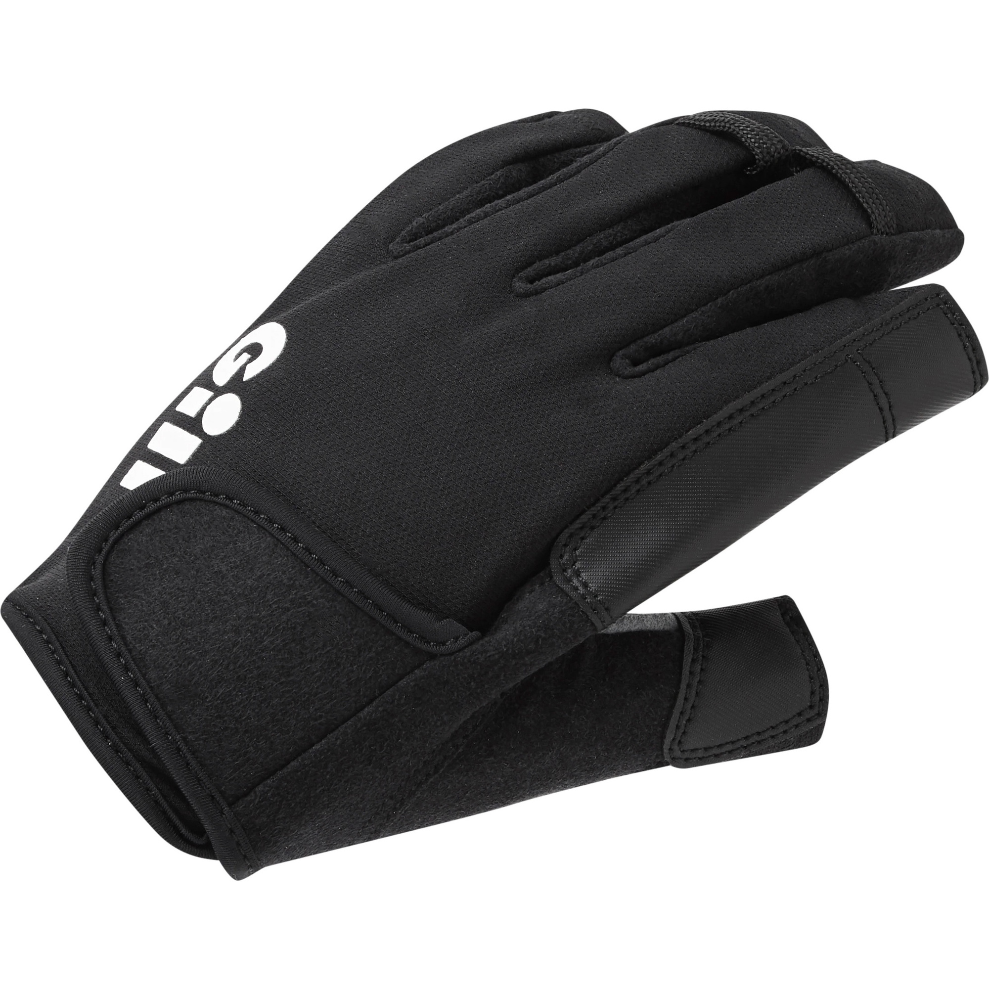 2026 Gill Championship Short Finger Sailing Gloves - Black