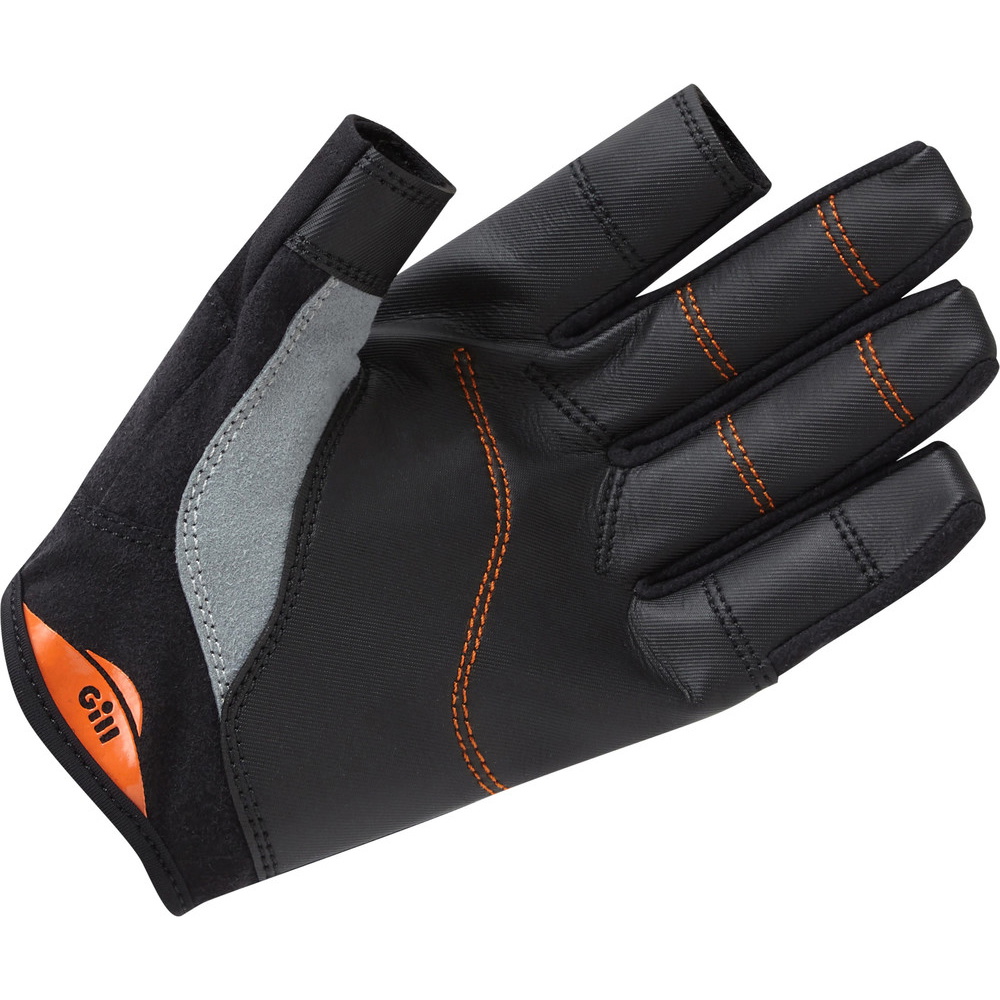 Guantes De Vela De Dedos Cortos Y Largos Campeonato Doble Paquete Gill - Negro
