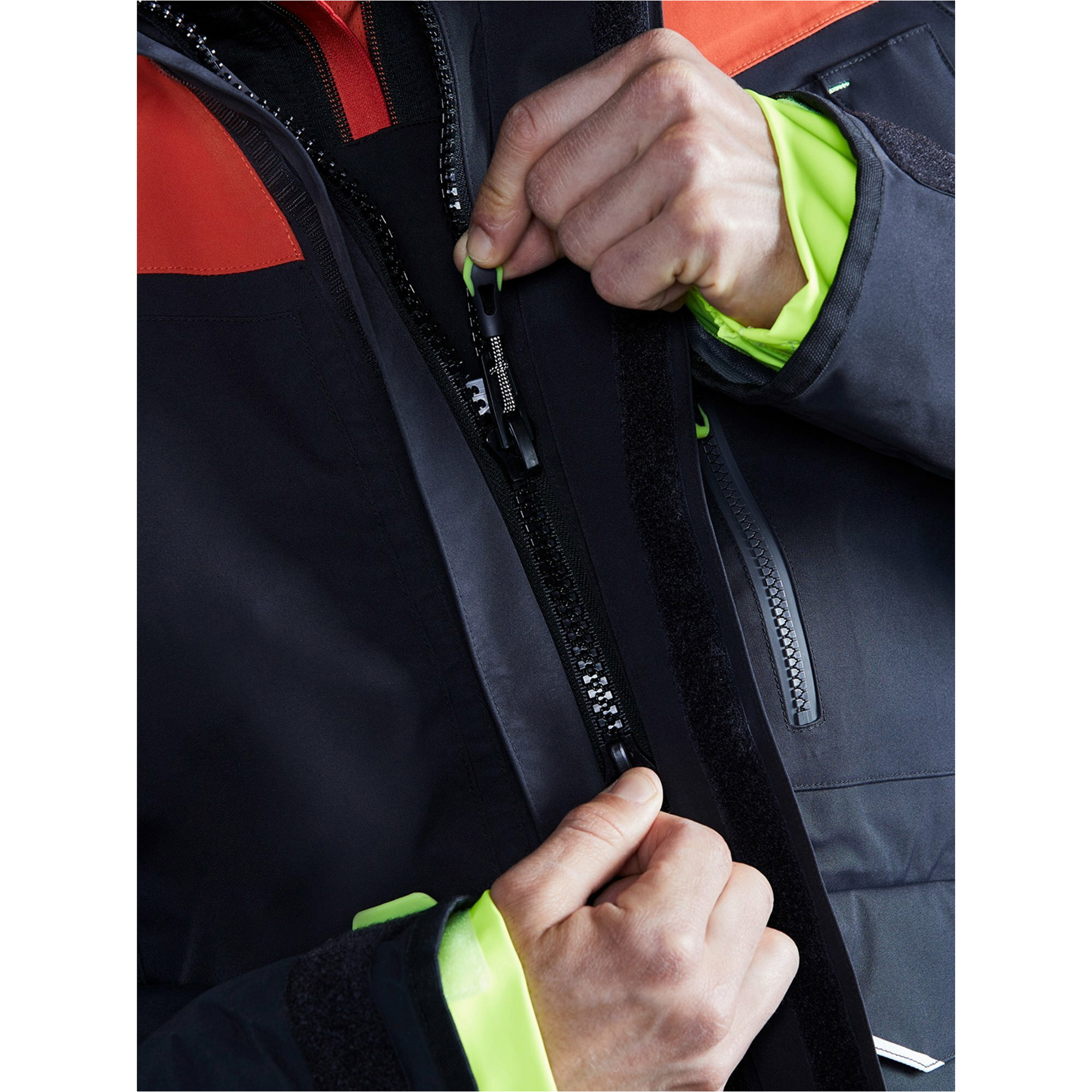 2025 Gill Mens OS1 Ocean Sailing Jacket OS13J - Graphite / Orange