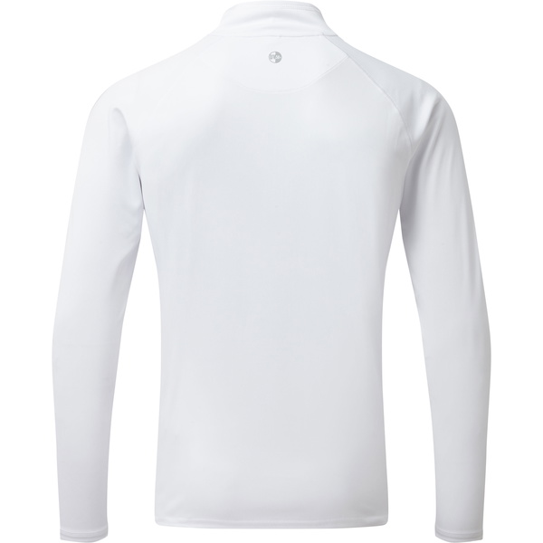 2026 Gill Hombres Uv Tec Cremallera Cuello Top Blanco Uv009