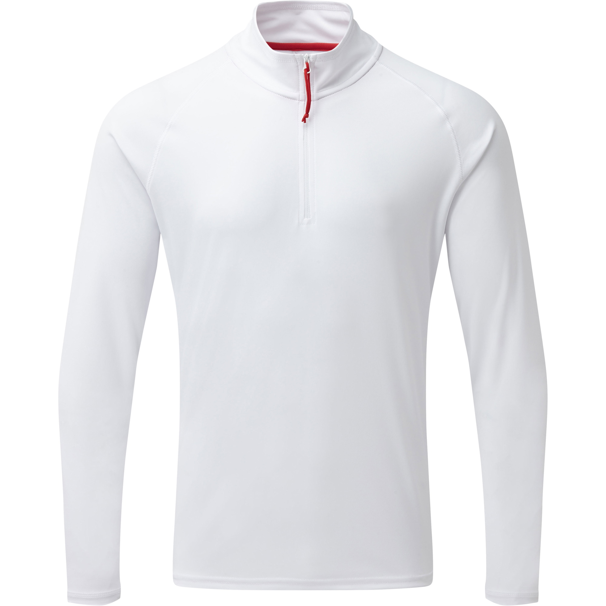 2026 Gill Mens UV Tec Zip Neck Top White UV009