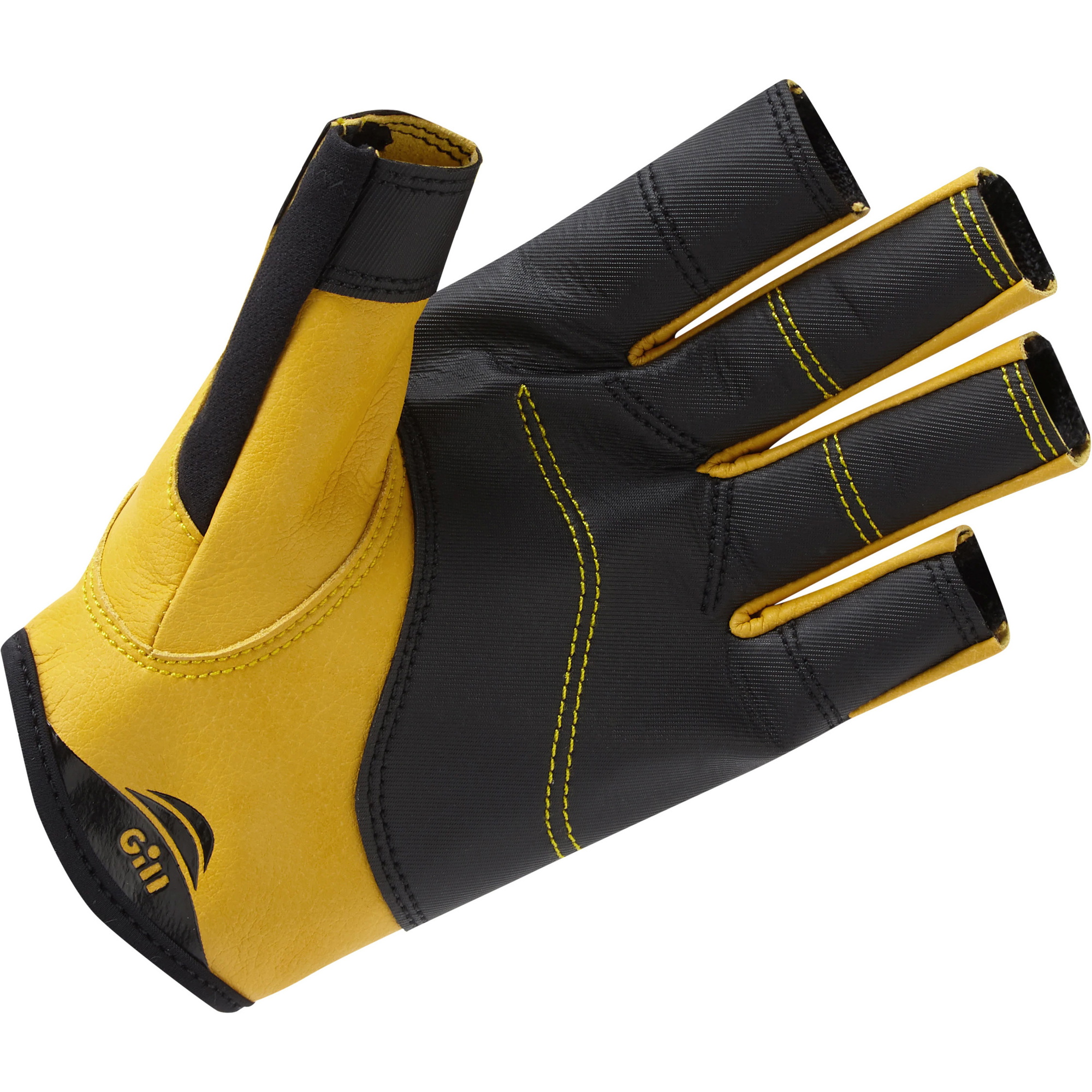 2026 Gill Pro Guantes De Navegación Con Dedos Cortos 7443 - Negro
