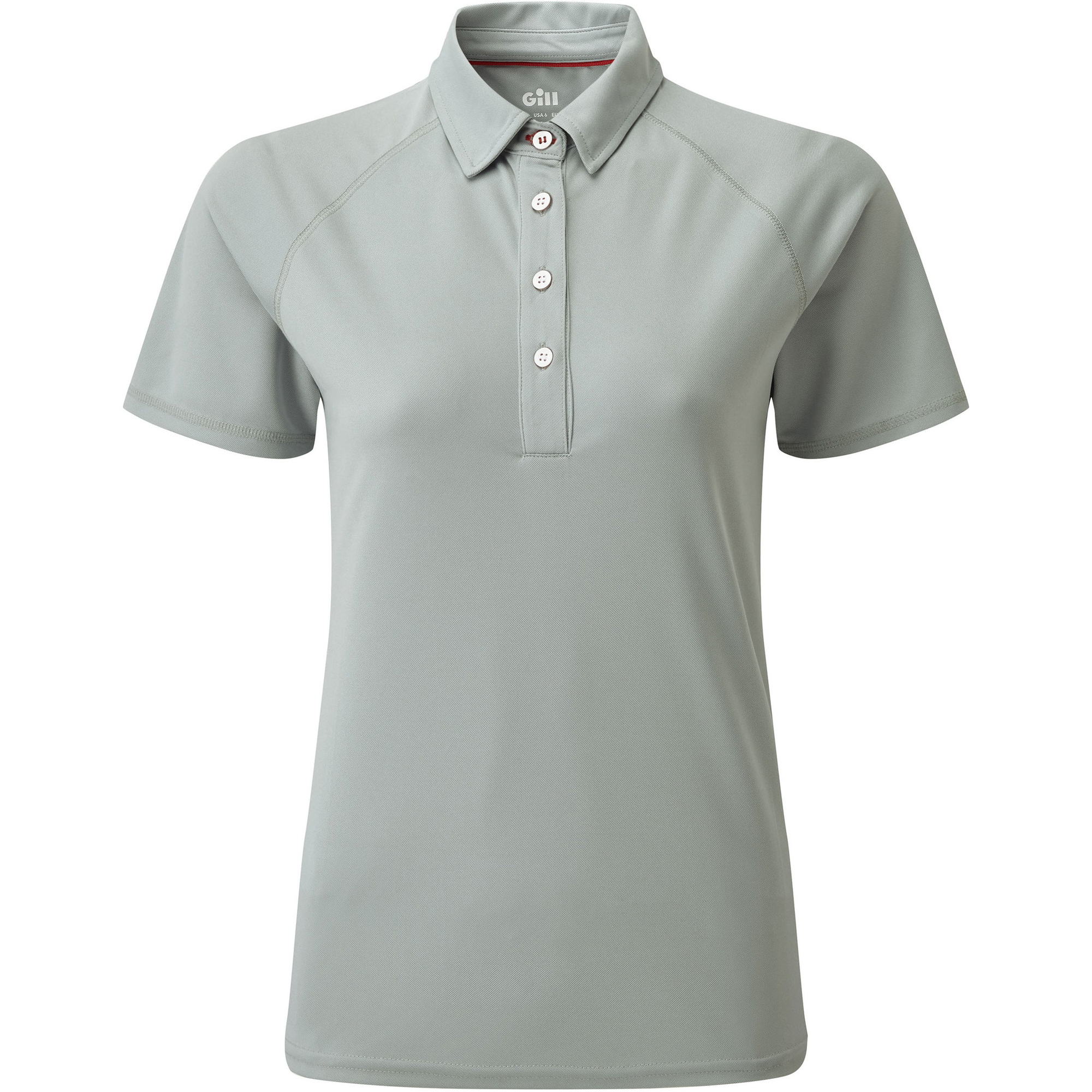 2026 Gill Mujer Uv Tec Polo Top Gris Uv008w