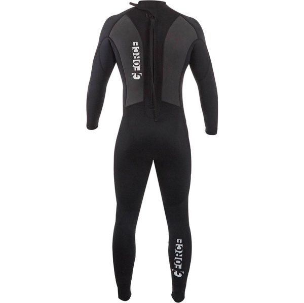 2026 Gul Junior G-Force 3mm Back Zip Flatlock Neopreno GF1307-B7 - Black