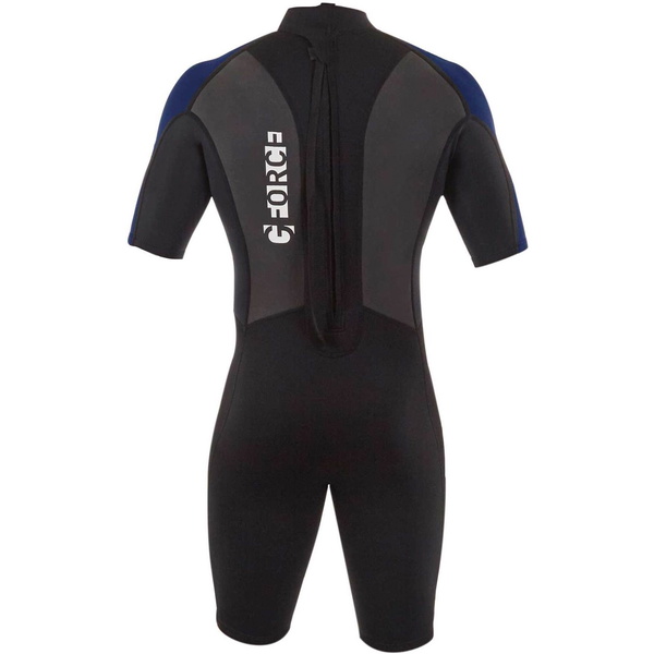 2026 Gul Hombres G-Force 3mm Back Zip Shorty Neopreno GF3305-B7 - Black / Navy