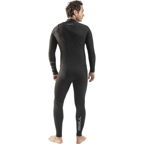 2026 Gul Hombres Response FX 5/4mm Chest Zip Neopreno RE1242-C1 - Black / Contour Camo
