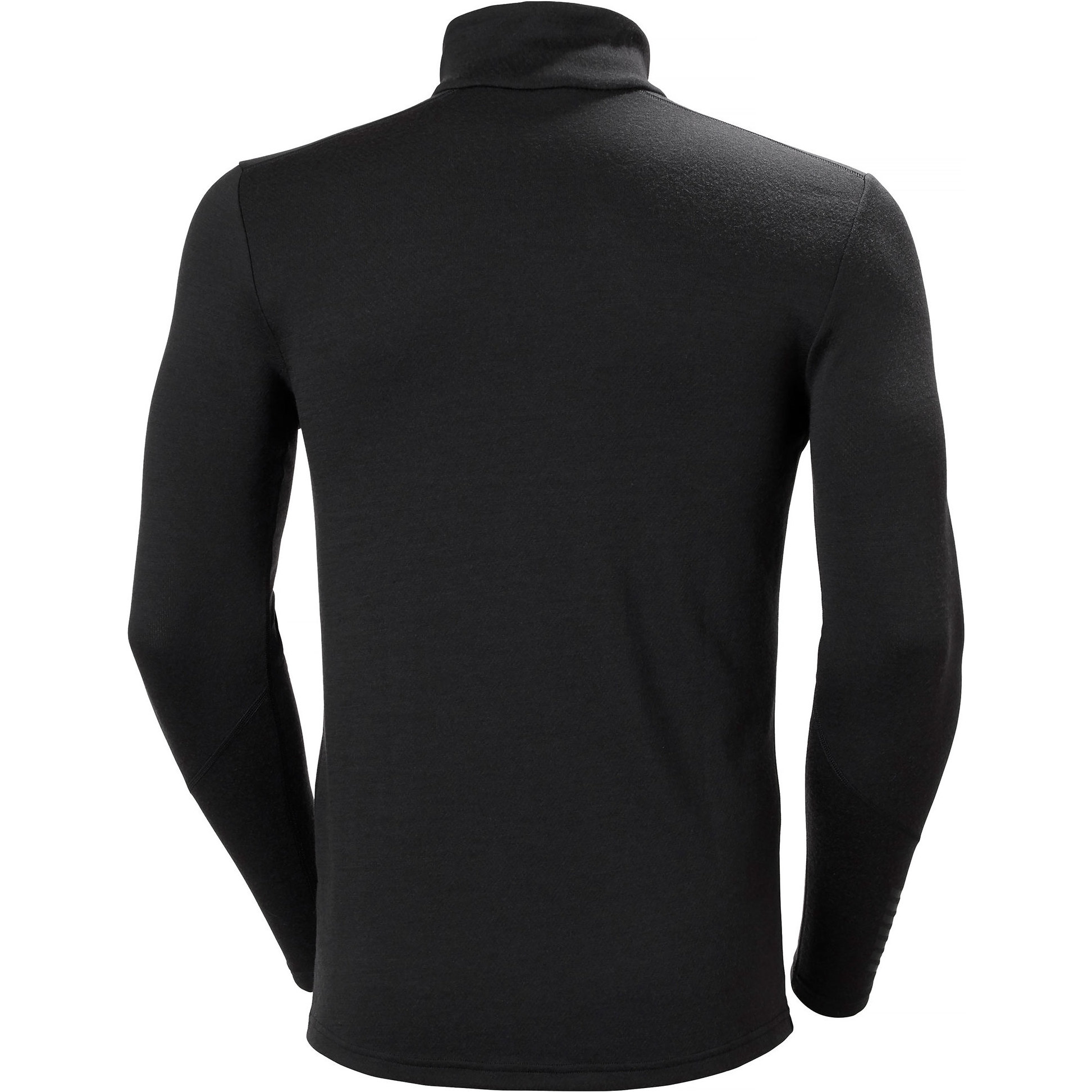 2025 Helly Hansen Hombres Lifa Camiseta De Peso Medio Merino Con Media Cremallera 49363 - Black