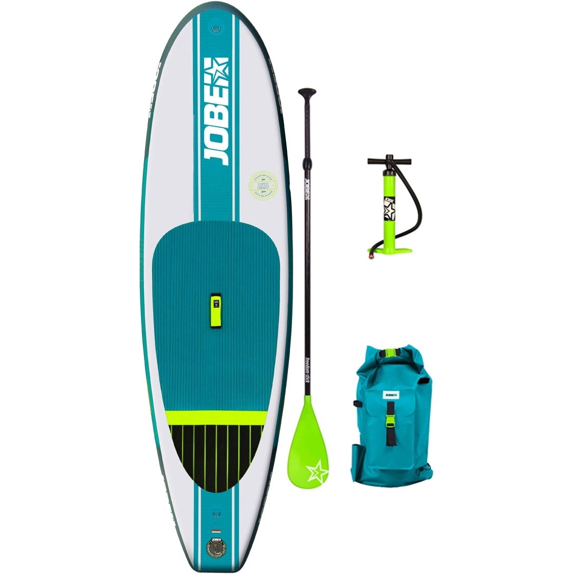  Tablero de paleta hinchable Jobe Lika 9'4 x 30 "INC. Paleta, mochila, bomba y correa