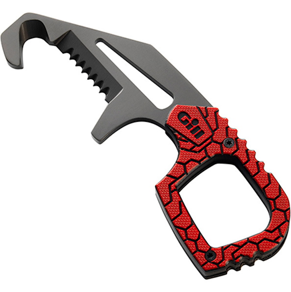 Herramienta De Rescue Arnés Gill 2022 - Llave De Grillete + Cuchillo Titanio Mt008 Rojo