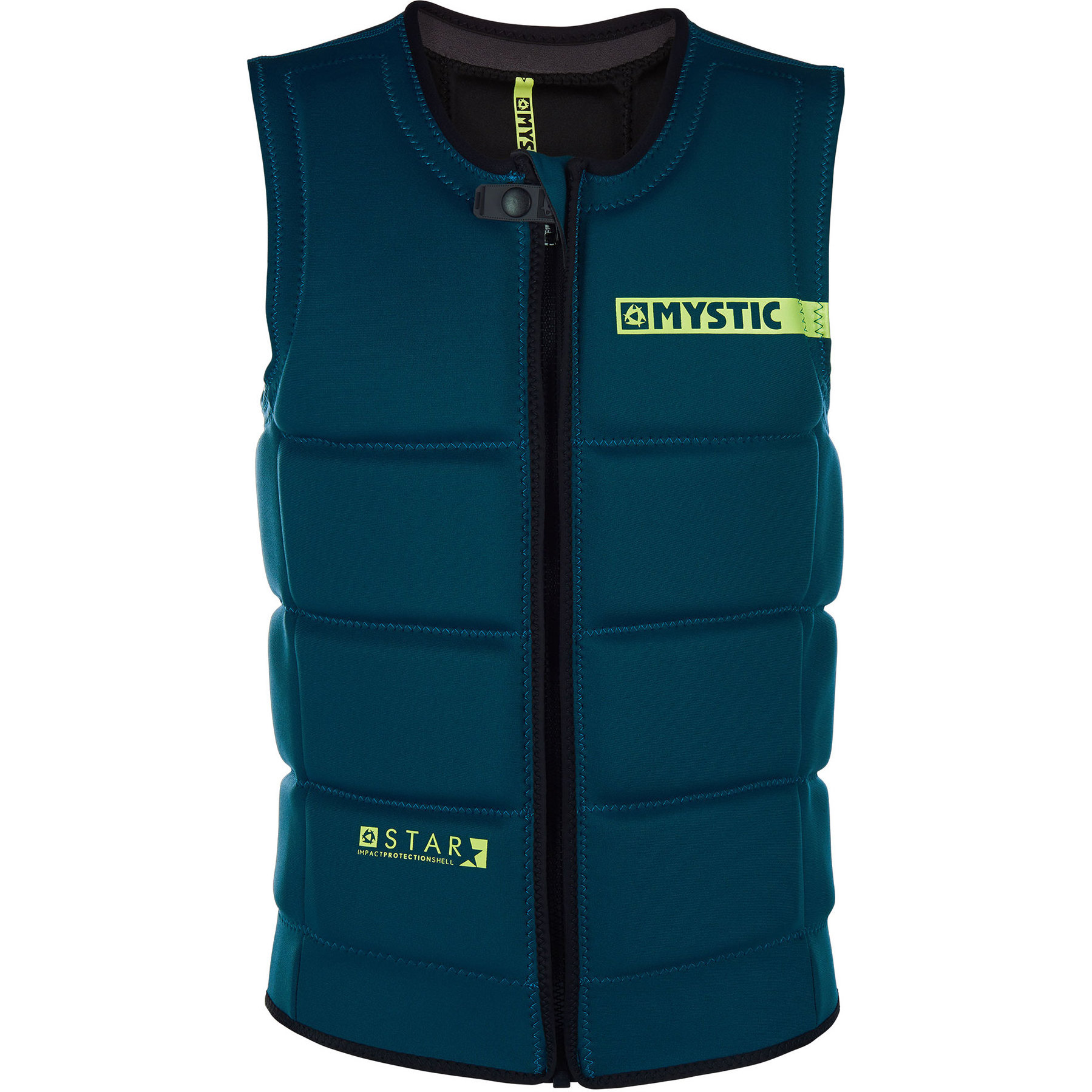 2019 Chaleco De Impacto Con Front Zip Mystic Star 2019 Verde Azulado 180152