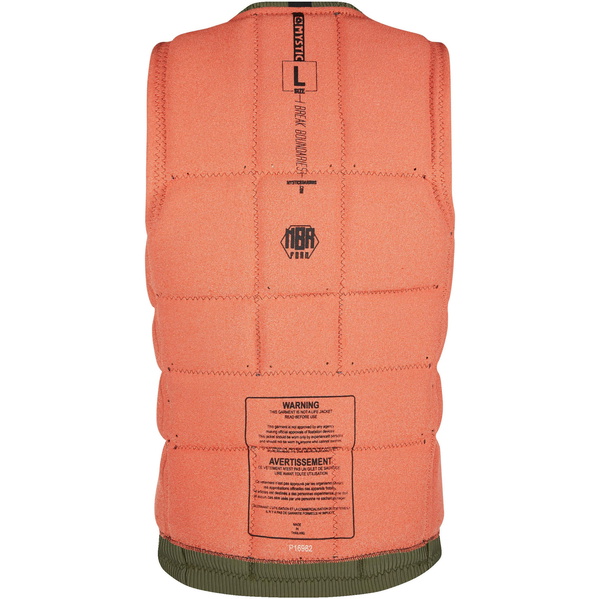 2021 Mystic The Dom Impact Vest Wake Front Zip Wdom - Verde Valiente
