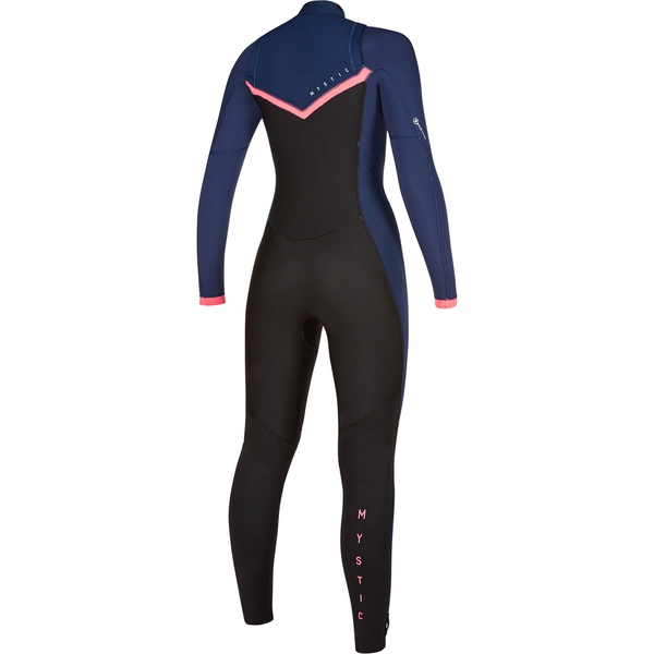 2019 Mystic Womens Dazzled 3/2 Double Chest Zip Wetsuit 200023 - Navy