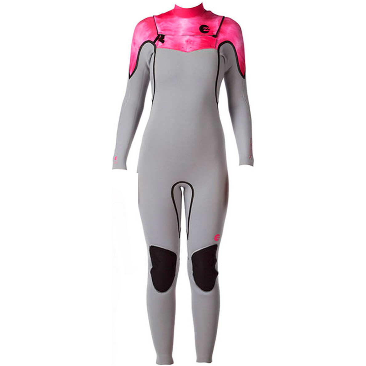 2014 Billabong Revolución LADIES Xero 5 / 4mm PECHO Traje de postal en la niebla / Pink Wash N45G02
