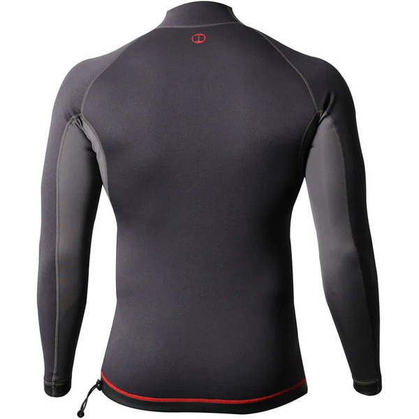 2026 Nookie Hombres Ti 1mm Manga Larga Neopreno Top NE12 - Black / Red