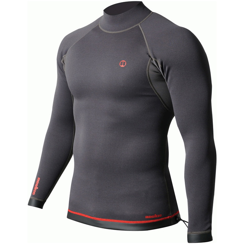 2026 Nookie Hombres Ti 1mm Manga Larga Neopreno Top NE12 - Black / Red