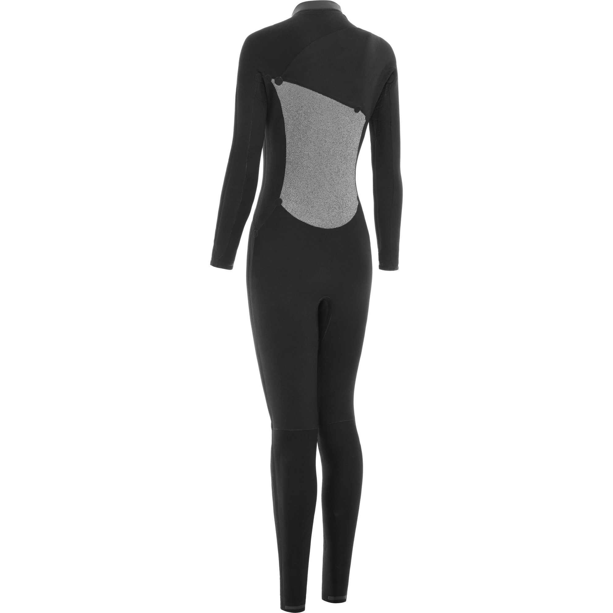 2025 Nyord Mujer Furno Warmth 5/4mm Chest Zip Neopreno FWW54001 - Black