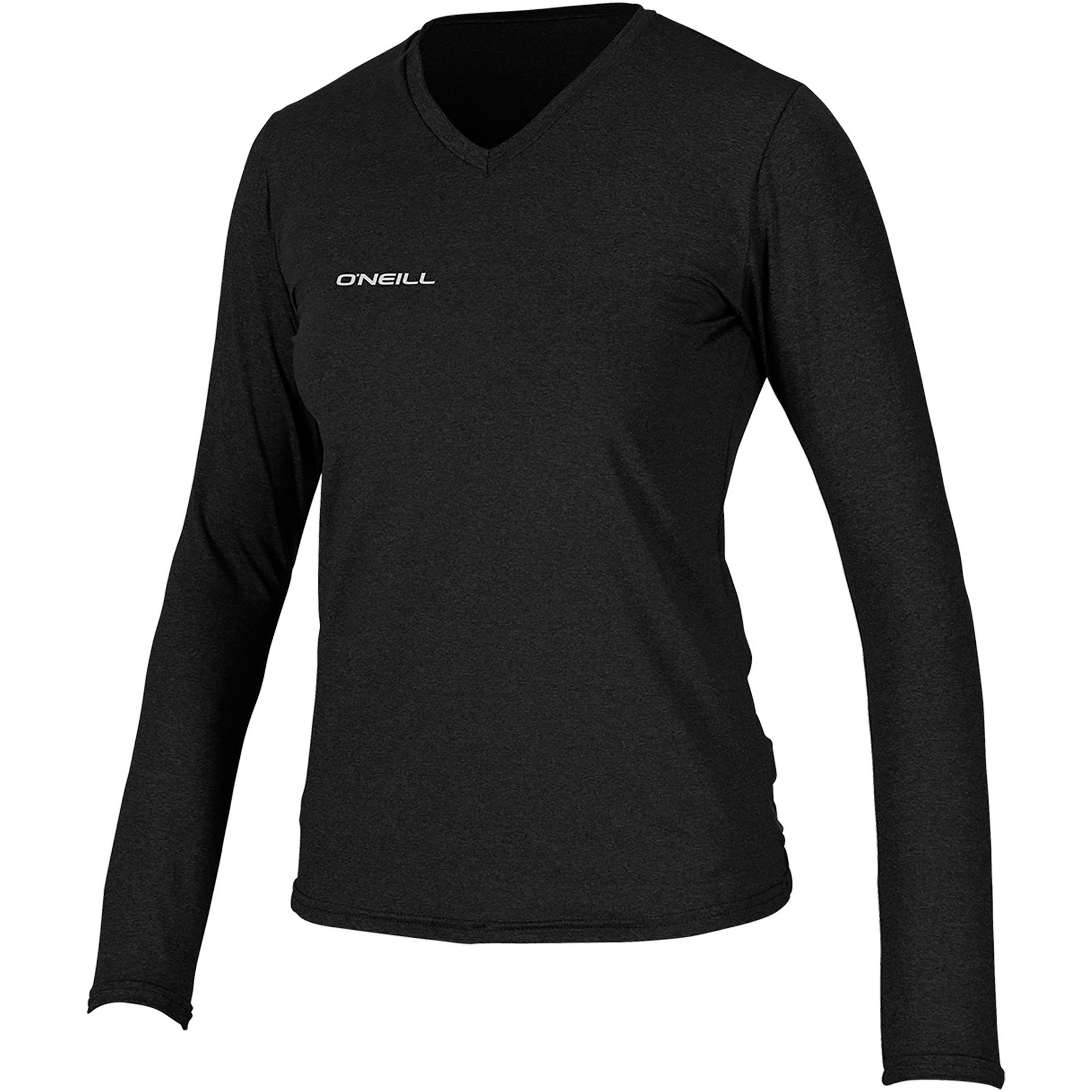 2019 O'neill Camisa De Sol Hybrid Cuello En V Y Manga Larga Para Mujer Negra 5320