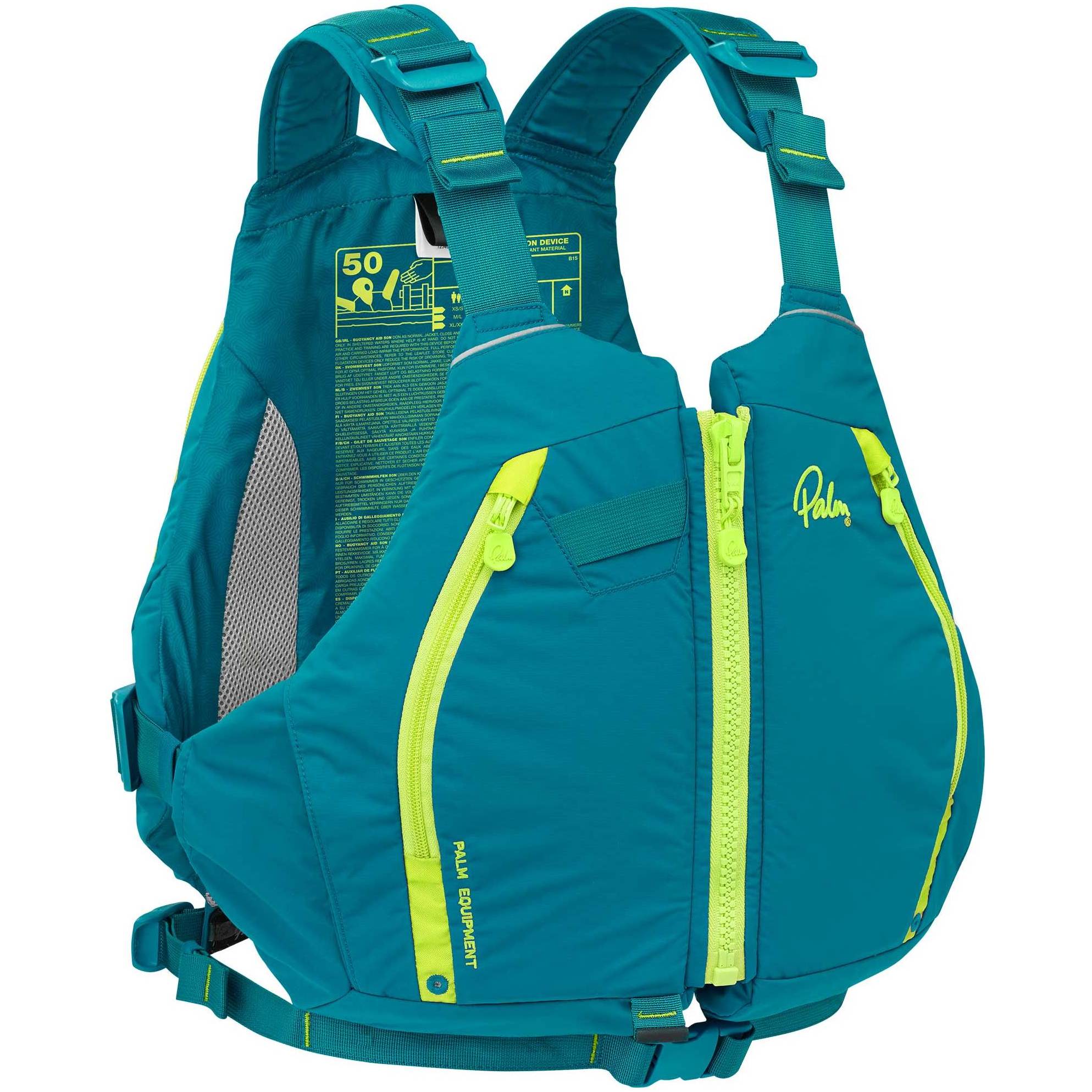 2026 Palm Peyto Kayak De Travesía Pfd 12639 - Verde Azulado
