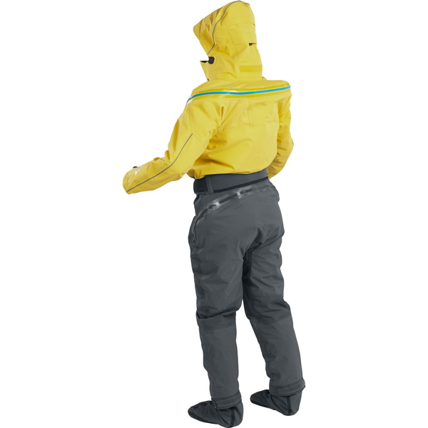 2025 Palm Mujer Bora Touring Kayak Drysuit 12383 - Yellow / Jet Grey