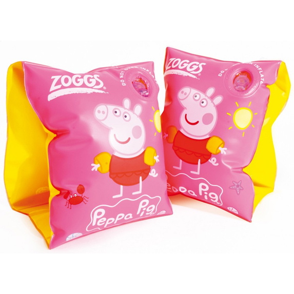2017 Zoggs Peppa Pig brazaletes 2-6 AÑOS ROSA 382219