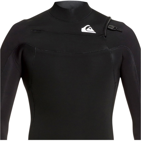 Traje De Neopreno Con Chest Zip Hombre Quiksilver Syncro 3/2mm 2021 Negro / Blanco Eqyw10308