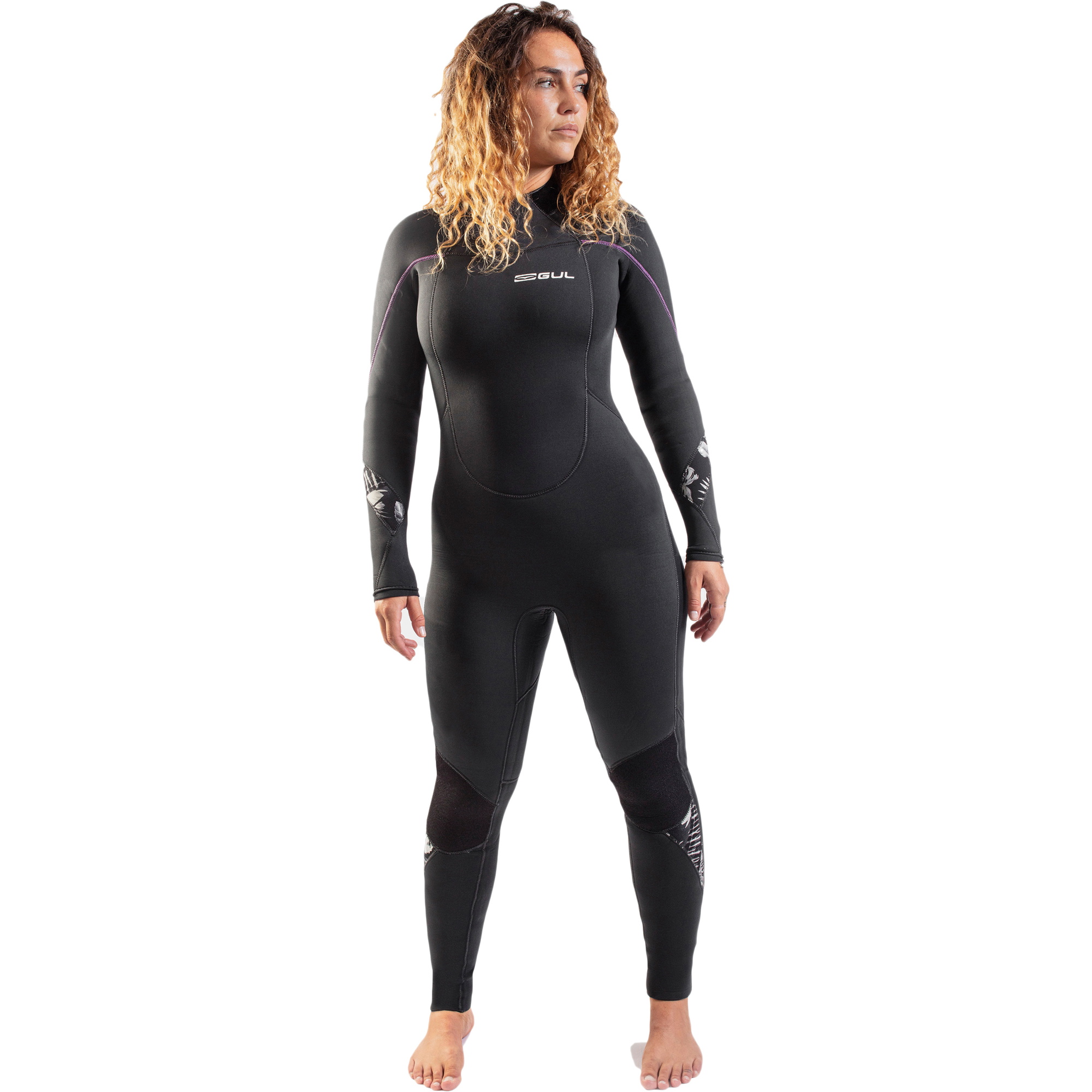 2021 Gul Mujer Response 5/3mm Back Zip Gbs Neopreno RE1229-B9 - Jet Grey / Black