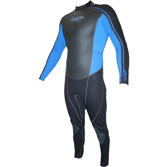 Gul 3mm Respuesta Steamer Traje de Negro / Azul eléctrico RE1307