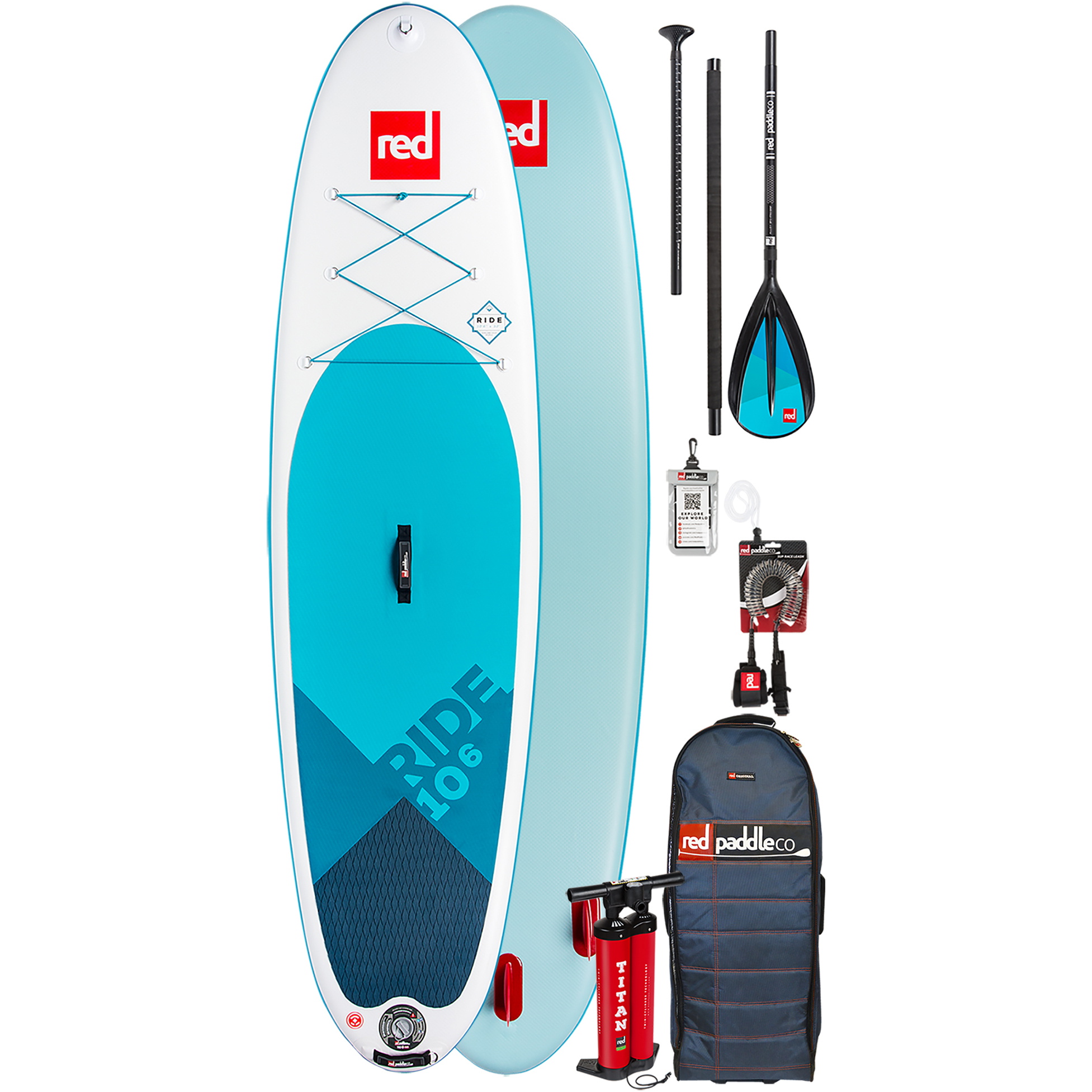 2019 Red Paddle Co Ride 10'6 Inflable Stand Up Paddle Board - único Tablero - Paquetes